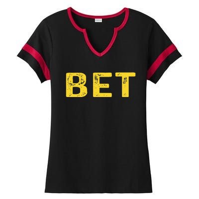 MICHIGAN BET  Ladies Halftime Notch Neck Tee