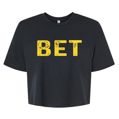 MICHIGAN BET  Bella+Canvas Jersey Crop Tee