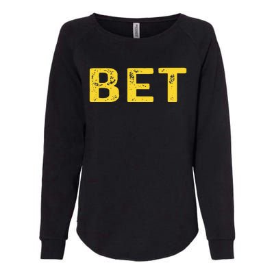 MICHIGAN BET  Womens California Wash Sweatshirt