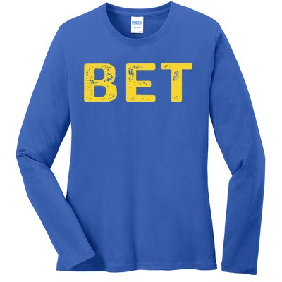 MICHIGAN BET  Ladies Long Sleeve Shirt