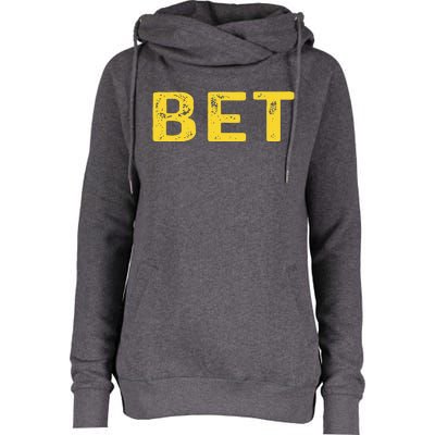 MICHIGAN BET  Womens Funnel Neck Pullover Hood