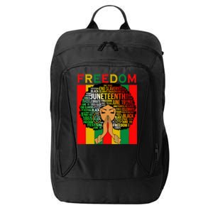 Melanin Black Magic Junenth Freedom Mom Cool Gift City Backpack