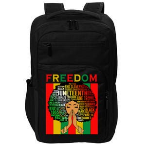 Melanin Black Magic Junenth Freedom Mom Cool Gift Impact Tech Backpack