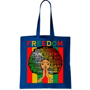 Melanin Black Magic Junenth Freedom Mom Cool Gift Tote Bag