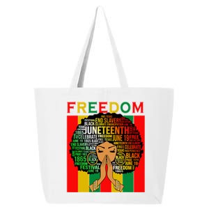 Melanin Black Magic Junenth Freedom Mom Cool Gift 25L Jumbo Tote