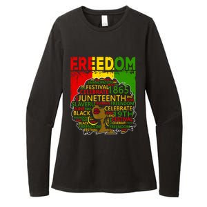 Melanin Black Magic Juneteenth Freedom Mom Cool Gift Womens CVC Long Sleeve Shirt