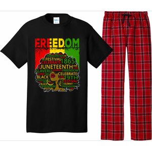 Melanin Black Magic Juneteenth Freedom Mom Cool Gift Pajama Set