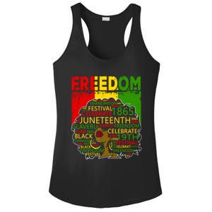 Melanin Black Magic Juneteenth Freedom Mom Cool Gift Ladies PosiCharge Competitor Racerback Tank