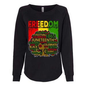 Melanin Black Magic Juneteenth Freedom Mom Cool Gift Womens California Wash Sweatshirt