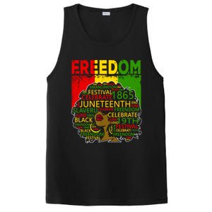 Melanin Black Magic Juneteenth Freedom Mom Cool Gift PosiCharge Competitor Tank