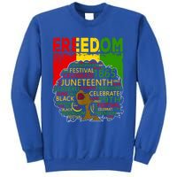 Melanin Black Magic Juneteenth Freedom Mom Cool Gift Sweatshirt