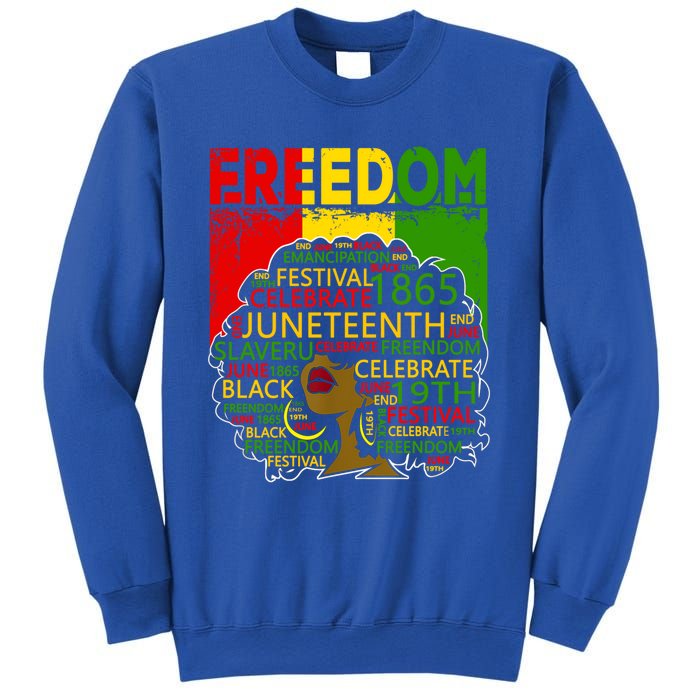 Melanin Black Magic Juneteenth Freedom Mom Cool Gift Sweatshirt