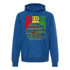 Melanin Black Magic Juneteenth Freedom Mom Cool Gift Premium Hoodie