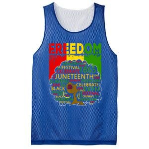 Melanin Black Magic Juneteenth Freedom Mom Cool Gift Mesh Reversible Basketball Jersey Tank