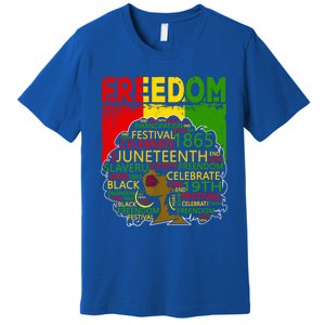 Melanin Black Magic Juneteenth Freedom Mom Cool Gift Premium T-Shirt