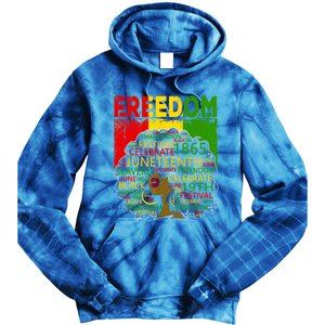 Melanin Black Magic Juneteenth Freedom Mom Cool Gift Tie Dye Hoodie