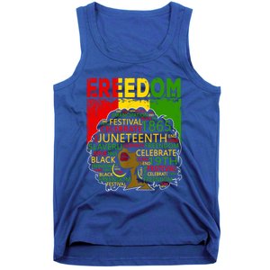 Melanin Black Magic Juneteenth Freedom Mom Cool Gift Tank Top