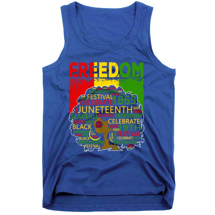 Melanin Black Magic Juneteenth Freedom Mom Cool Gift Tank Top