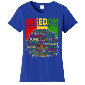 Melanin Black Magic Juneteenth Freedom Mom Cool Gift Women's T-Shirt