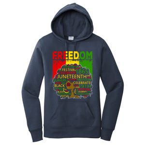 Melanin Black Magic Juneteenth Freedom Mom Cool Gift Women's Pullover Hoodie