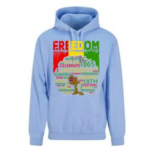 Melanin Black Magic Juneteenth Freedom Mom Cool Gift Unisex Surf Hoodie