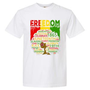 Melanin Black Magic Juneteenth Freedom Mom Cool Gift Garment-Dyed Heavyweight T-Shirt