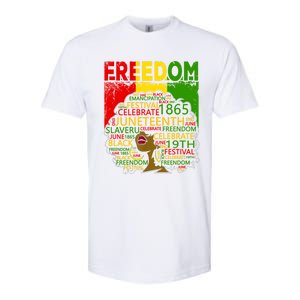 Melanin Black Magic Juneteenth Freedom Mom Cool Gift Softstyle CVC T-Shirt