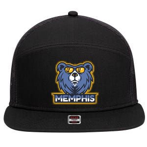 Memphis Basketball 7 Panel Mesh Trucker Snapback Hat