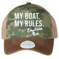 My Boat My Rules Captain Ron Personalized Boating Name Legacy Tie Dye Trucker Hat