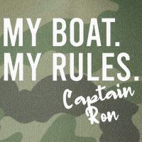 My Boat My Rules Captain Ron Personalized Boating Name Legacy Tie Dye Trucker Hat