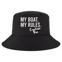 My Boat My Rules Captain Ron Personalized Boating Name Cool Comfort Performance Bucket Hat