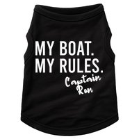 My Boat My Rules Captain Ron Personalized Boating Name Doggie Tank