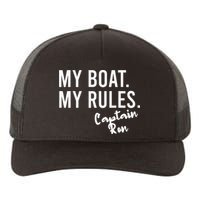 My Boat My Rules Captain Ron Personalized Boating Name Yupoong Adult 5-Panel Trucker Hat