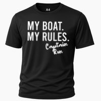 My Boat My Rules Captain Ron Personalized Boating Name Performance Shirt