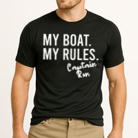 My Boat My Rules Captain Ron Personalized Boating Name Performance Shirt