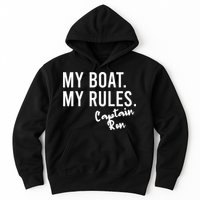 My Boat My Rules Captain Ron Personalized Boating Name Hoodie