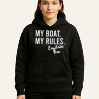 My Boat My Rules Captain Ron Personalized Boating Name Hoodie