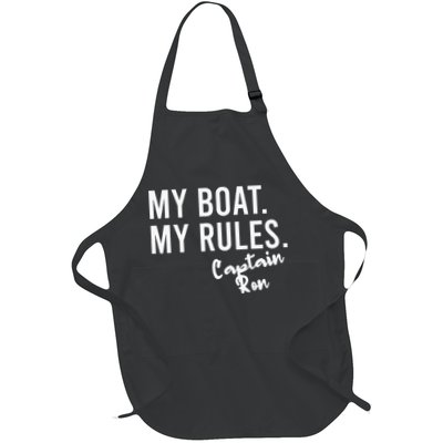 My Boat My Rules Captain Ron Personalized Boating Name Apron