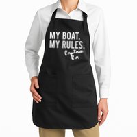 My Boat My Rules Captain Ron Personalized Boating Name Apron