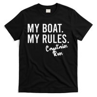 My Boat My Rules Captain Ron Personalized Boating Name T-Shirt