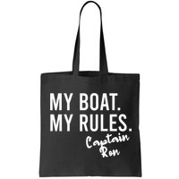 My Boat My Rules Captain Ron Personalized Boating Name Bag