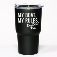My Boat My Rules Captain Ron Personalized Boating Name Tumbler