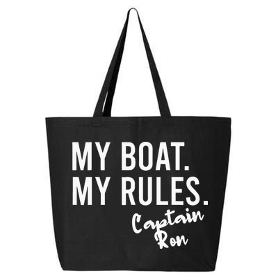 My Boat My Rules Captain Ron Personalized Boating Name 25L Jumbo Tote