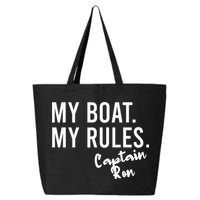 My Boat My Rules Captain Ron Personalized Boating Name 25L Jumbo Tote