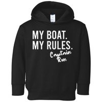 My Boat My Rules Captain Ron Personalized Boating Name Toddler Hoodie