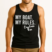 My Boat My Rules Captain Ron Personalized Boating Name Tank Top