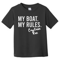 My Boat My Rules Captain Ron Personalized Boating Name Toddler T-Shirt