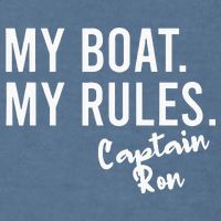 My Boat My Rules Captain Ron Personalized Boating Name Garment-Dyed Sweatshirt
