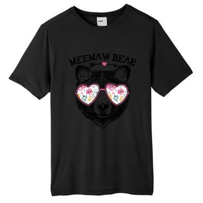 Meemaw Bear Mom Grandma Cute Floral Happy MotherS Day Cute Gift Tall Fusion ChromaSoft Performance T-Shirt