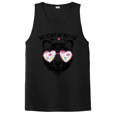 Meemaw Bear Mom Grandma Cute Floral Happy MotherS Day Cute Gift PosiCharge Competitor Tank